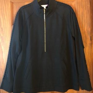 Lilly Pulitzer black zippered pop over